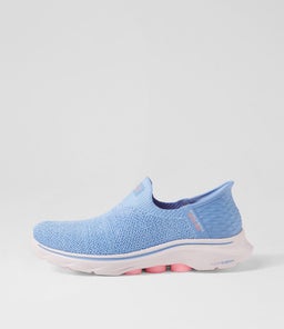 GO WALK 7 SPRINGTIME SK BLUE PINK TEXTILE