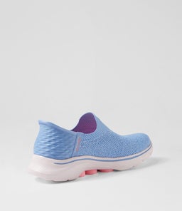 GO WALK 7 SPRINGTIME SK BLUE PINK TEXTILE