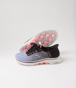 GO WALK 7 W SK BLACK MULTI TEXTILE