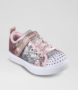 TWINKLE SPARKS SEQUIN F JNR SK LIGHT PINK MULTI TEXTILE