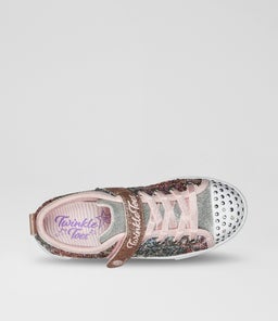 TWINKLE SPARKS SEQUIN F JNR SK LIGHT PINK MULTI TEXTILE