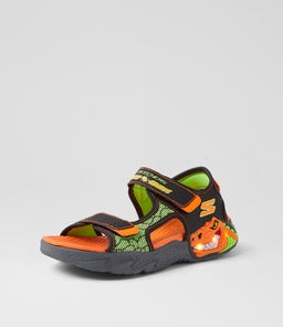 CREATURE SPLASH JNR SK BLACK ORANGE SMOOTH