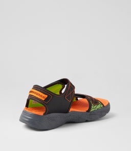 CREATURE SPLASH JNR SK BLACK ORANGE SMOOTH