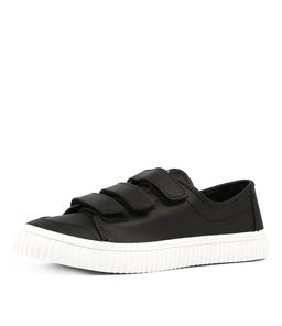CREST CREEPER VELCRO BLACK LEATHER