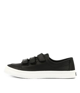 CREST CREEPER VELCRO BLACK LEATHER