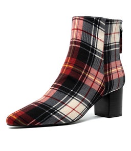 FLORENCE BOOT TARTAN FABRIC