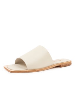 MADONNA SLIDE SS OFF WHITE LEATHER