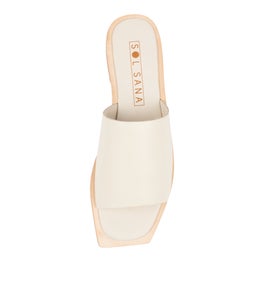 MADONNA SLIDE SS OFF WHITE LEATHER