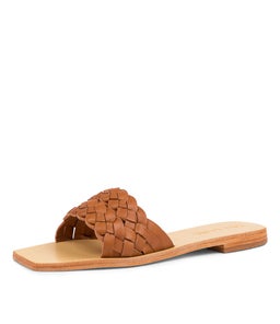 JODIE SLIDE SS TOFFEE LEATHER