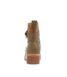 LENNOX BOOT SS KHAKI LIZARD LEATHER