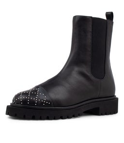 CALI BOOT SS BLACK LEATHER