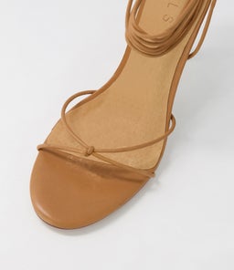 HONEY HEEL SS TAN LEATHER