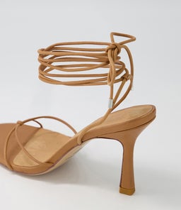 HONEY HEEL SS TAN LEATHER