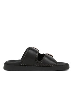 EASTWOOD STUD FOOTBED SS BLACK LEATHER