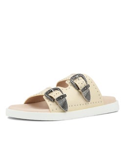 EASTWOOD STUD FOOTBED SS OFF WHITE LEATHER