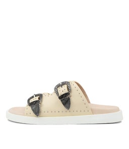 EASTWOOD STUD FOOTBED SS OFF WHITE LEATHER
