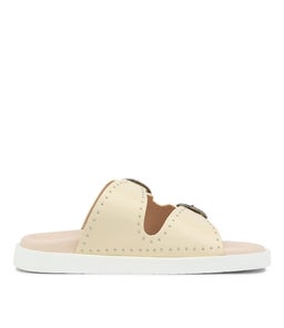 EASTWOOD STUD FOOTBED SS OFF WHITE LEATHER