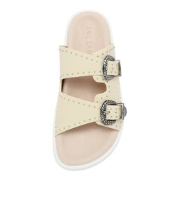 EASTWOOD STUD FOOTBED SS OFF WHITE LEATHER