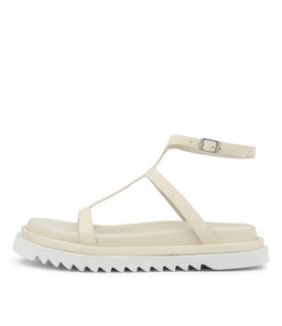 STEFANI FOOTBED SS OFF WHITE LEATHER