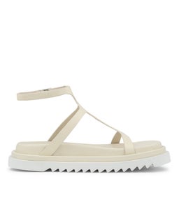 STEFANI FOOTBED SS OFF WHITE LEATHER