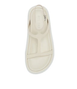 STEFANI FOOTBED SS OFF WHITE LEATHER