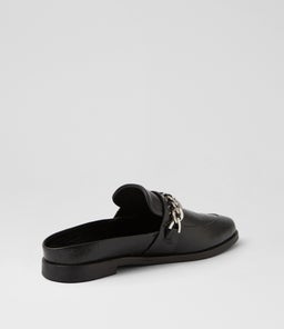 TUESDAY CHAIN SLIDE SS BLACK CROC SILVER LEATHER