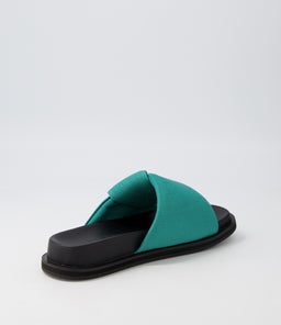 MELLOW FOOTBED SS DK TEAL LINEN