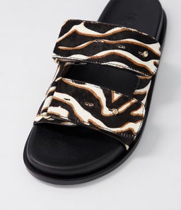 VERSUS FOOTBED SS ZEBRA LEATHER
