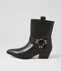BIKER BOOT SS BLACK LEATHER