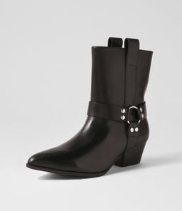 BIKER BOOT SS BLACK LEATHER