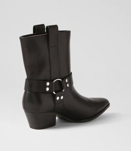 BIKER BOOT SS BLACK LEATHER