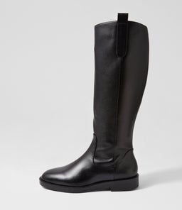 HUNTLEY TALL SS BLACK LEATHER