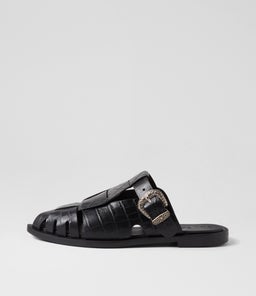 NED LOAFER SS BLACK CROC LEATHER