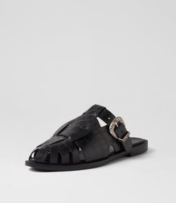 NED LOAFER SS BLACK CROC LEATHER