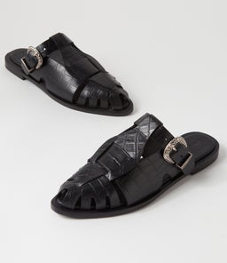 NED LOAFER SS BLACK CROC LEATHER