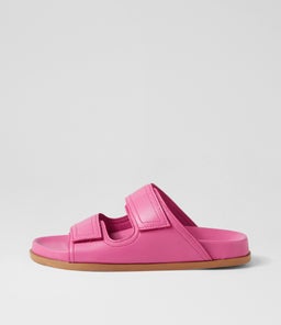 SHINE FOOTBED SS PINK LEATHER