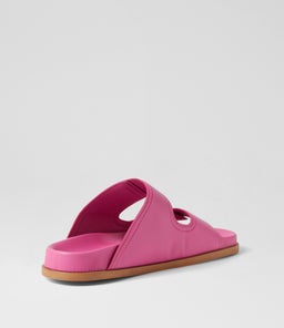 SHINE FOOTBED SS PINK LEATHER