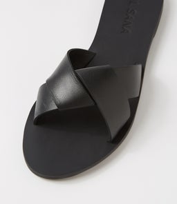 STERLING SLIDE SS BLACK LEATHER