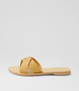 STERLING SLIDE SS TAN LEATHER