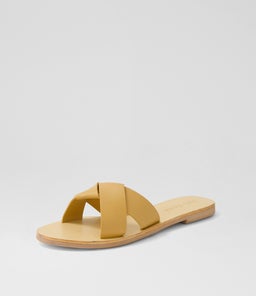 STERLING SLIDE SS TAN LEATHER
