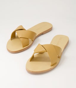 STERLING SLIDE SS TAN LEATHER