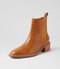 CHELSEA SS TAN CROC LEATHER