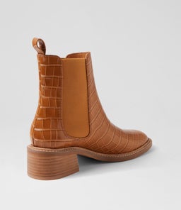 CHELSEA SS TAN CROC LEATHER