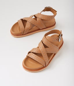 VAPETTO FOOTBED SS TAN LEATHER