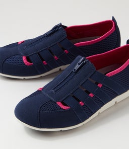 SCOTTIE NAVY FUCHSIA LINING MESH