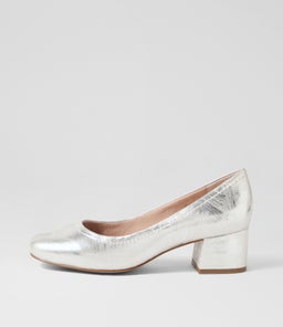 BLYTHE BRUSHED SILVER LEATHER