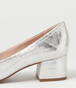 BLYTHE BRUSHED SILVER LEATHER