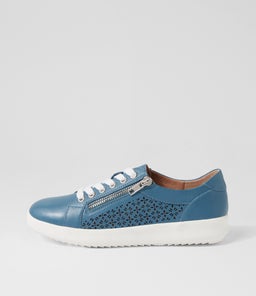 ZARINA SU DENIM WHITE SOLE LEATHER
