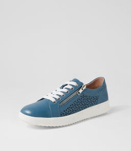 ZARINA SU DENIM WHITE SOLE LEATHER