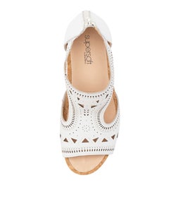 ALAIN SU WHITE LEATHER